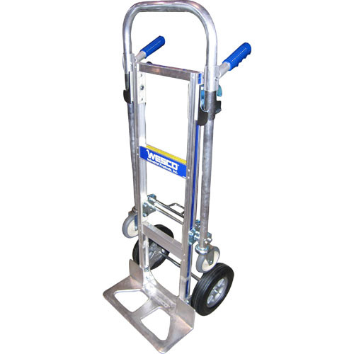 Wesco Cobra Jr. Hand Truck - Poly Offset Hub, Solid Rubber Wheels & T18 Nose