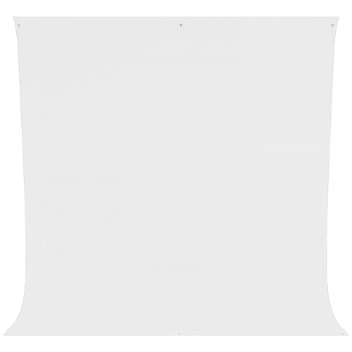 Westcott Wrinkle-Resistant Polyester Backdrop (High-Key White, 9 x 10')