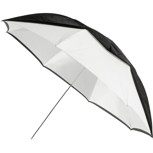 Westcott 60" White Satin Umbrella with Removable Black Cover