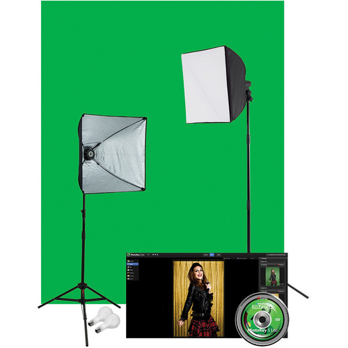 Westcott Illusions uLite 2-Light Green Screen Photo Lighting Kit (120 VAC)