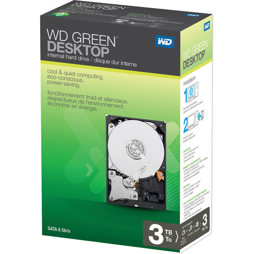 WD 3TB Caviar Green SATA Internal Hard Drive