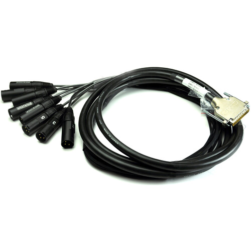 Whirlwind Medusa Digital Console Multitrack DA88 to 8 Male 1/4" TRS Fanout Snake 25'
