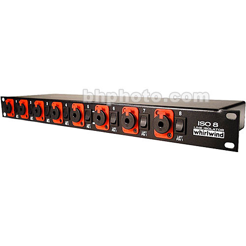 Whirlwind ISO-8 (TRS) Line Level Isolator and Balancer