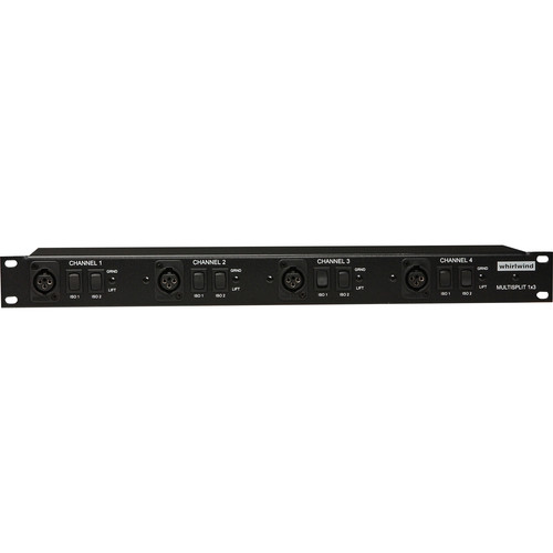 Whirlwind Multisplitter 4 - Rack-mountable Microphone Signal Splitter