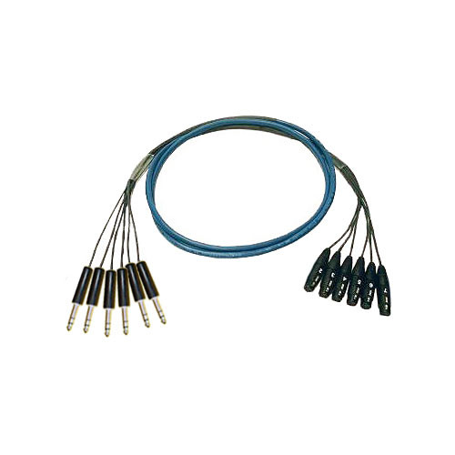 Whirlwind Medusa Multitrack 6 Channel 1/4" TRS Male to XLR Female Snake - 10'