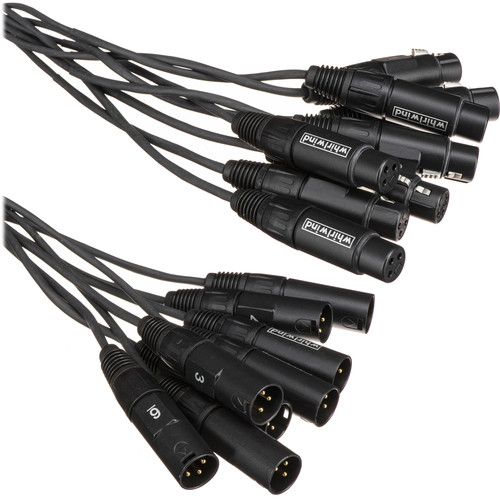 Whirlwind Medusa 8-Channel Multitrack XLR Audio Snake (Blue, 50')