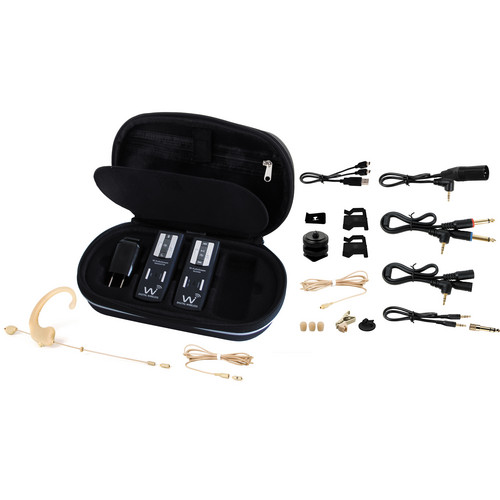 Wi Digital AudioStream EL2 Portable Digital Dual Wireless Microphone, Lavalier & Monitoring System