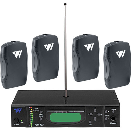Williams Sound PPA375-00 - Four-User Next Generation Personal PA System (Channel H - 75.9MHz)