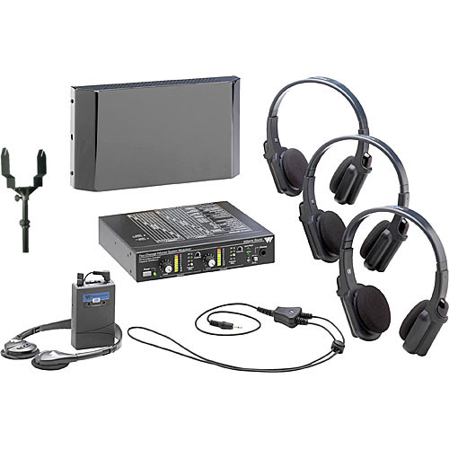 Williams Sound WIRSYS2P - Two-Channel Sound Plus IR Listening System for 4 Users
