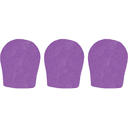 WindTech 300 Series Windscreens for 1-3/8" Diameter Microphones (3 Pack, Purple)