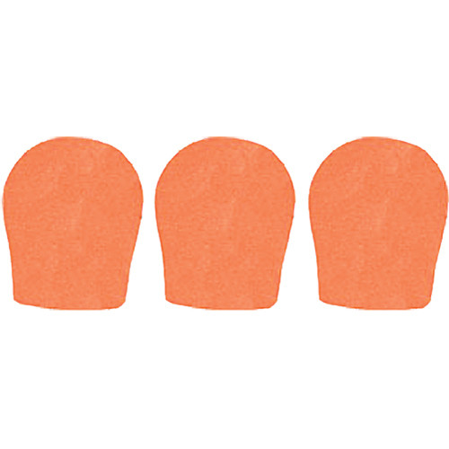 WindTech 300 Series Windscreens for 1-3/8" Diameter Microphones (3 Pack, Orange)
