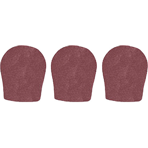 WindTech 300 Series Windscreens for 1-3/8" Diameter Microphones (3 Pack, Brown)