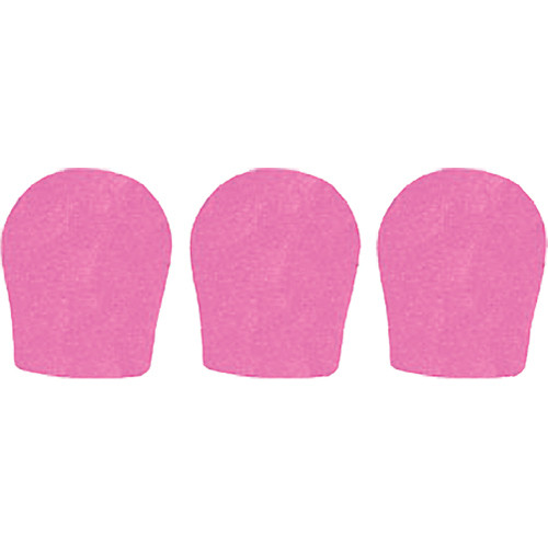 WindTech 300 Series Windscreens for 1-3/8" Diameter Microphones (3 Pack, Pink)