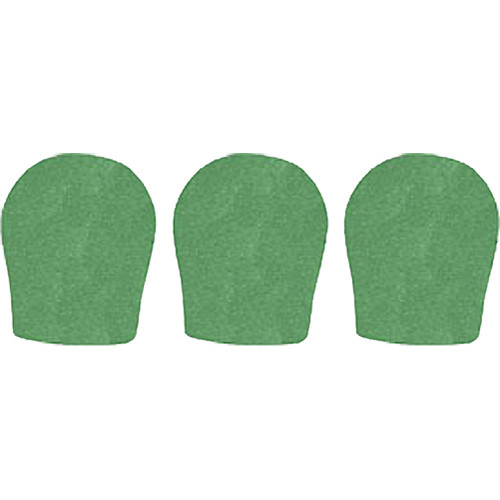 WindTech 300 Series Windscreens for 1-3/8" Diameter Microphones (3 Pack, Green)