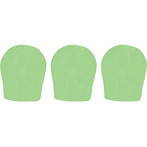 WindTech 300 Series Windscreens for 1-3/8" Diameter Microphones (3 Pack, Neon Green)