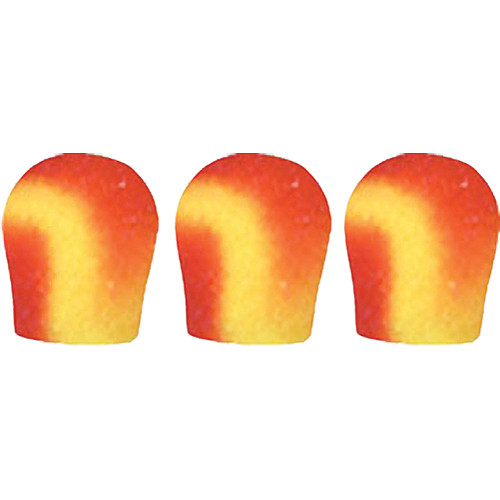 WindTech 300 Series Windscreens for 1-3/8" Diameter Microphones (3 Pack, Tie Dye Red)