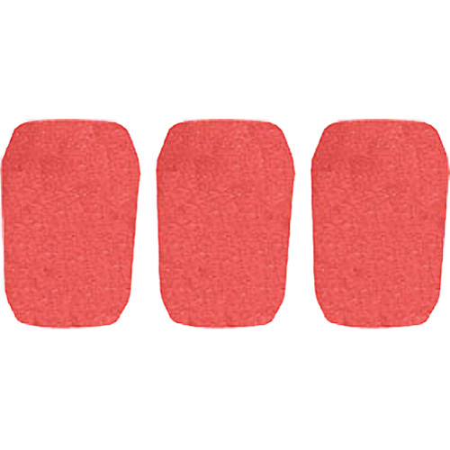 WindTech 5700 Series Windscreens for 1" Diameter Microphones (3 Pack, Tangerine)