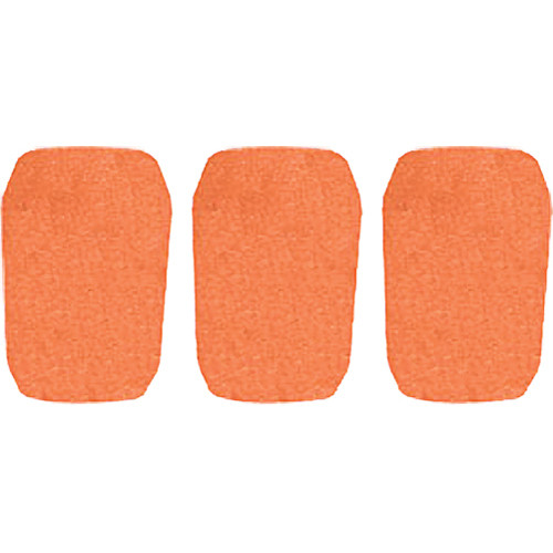 WindTech 5700 Series Windscreens for 1" Diameter Microphones (3 Pack, Orange)