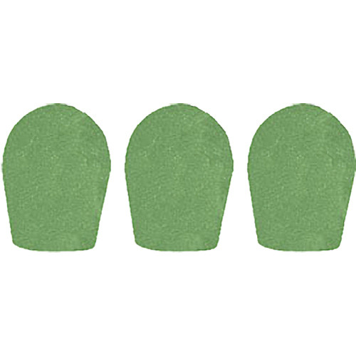WindTech 600 Series Windscreens for 1" Diameter Microphones (3 Pack, Green)