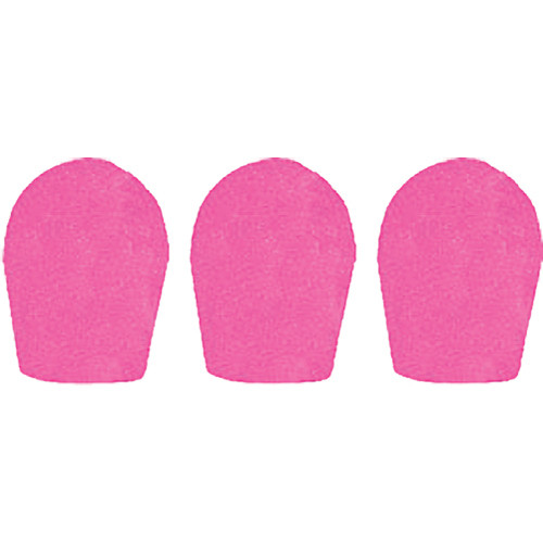 WindTech 600 Series Windscreens for 1" Diameter Microphones (3 Pack, Neon Pink)