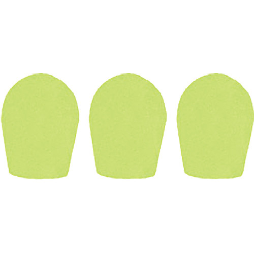 WindTech 600 Series Windscreens for 1" Diameter Microphones (3 Pack, Neon Yellow)