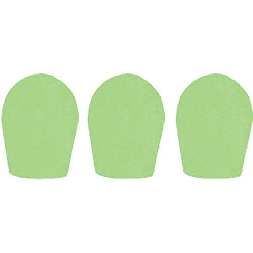 WindTech 600 Series Windscreens for 1" Diameter Microphones (3 Pack, Neon Green)