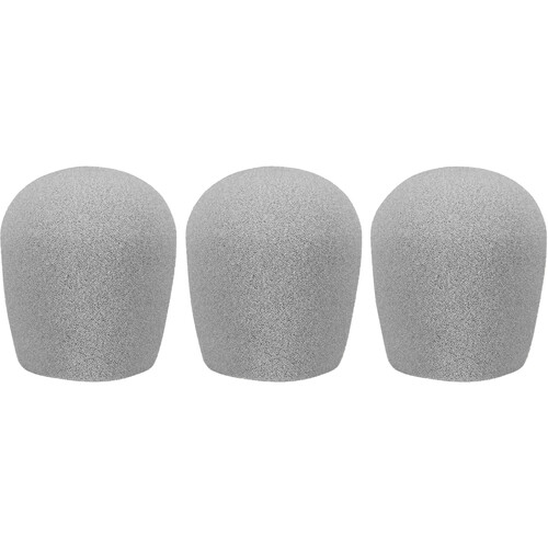 WindTech 900 Series Windscreens for 1-5/8" Diameter Microphones (3 Pack, Light Grey)