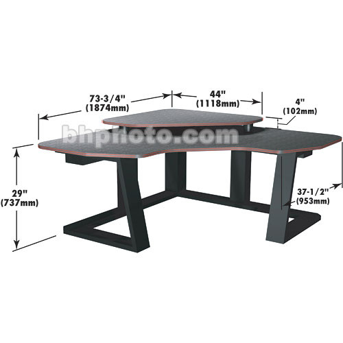 Winsted Digital Corner Workstation Editing Desk  E4515 (Black)