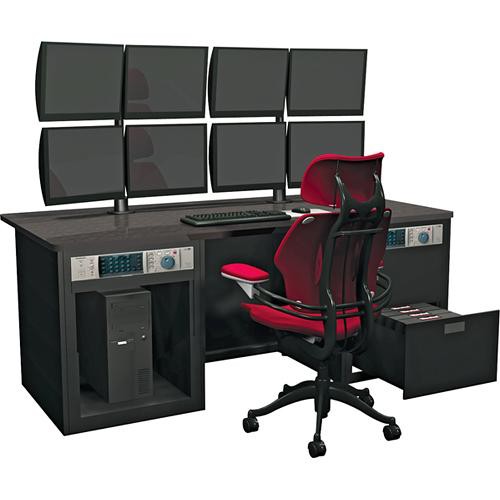 Winsted E4860 Dual Cabinet Graphics Desk with LCD Mount