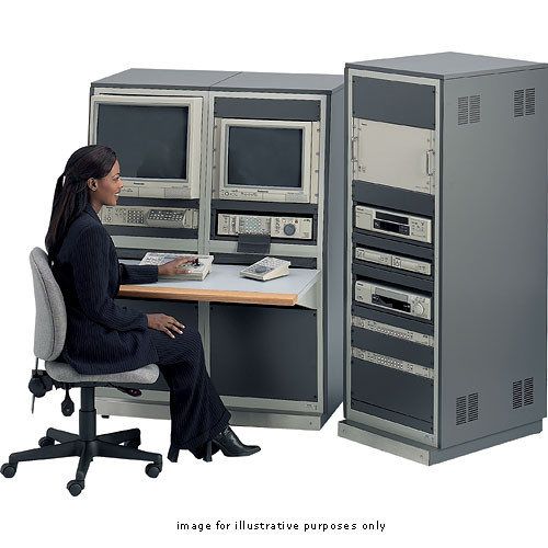 Winsted 2-Bay, 24.5" (14U) Console w/TruForm Bevel and 32U Rack, Model J8476