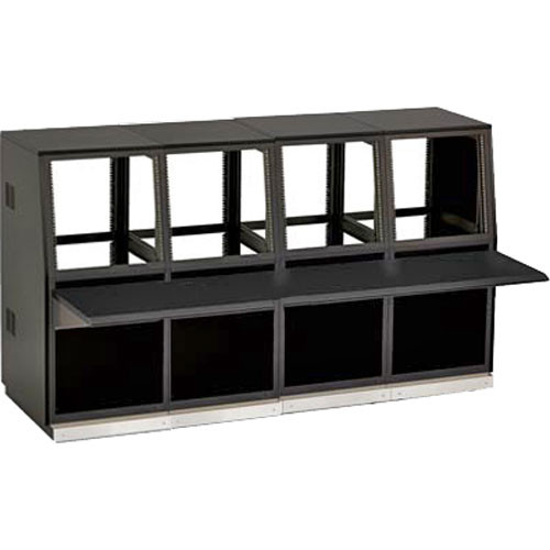 Winsted J8815 Four-Bay Slope Console, System/85 Series (Black)