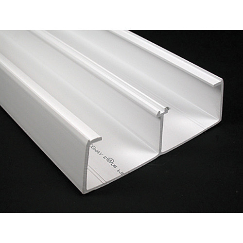 Wiremold Products 5400TB-WH Two Compartment Raceway Base (8', White)