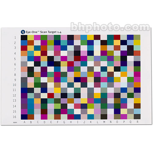 X-Rite Scanner Testchart for i1