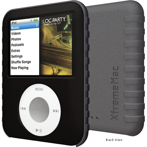 XtremeMac TuffWrap Case with TuffShield - for iPod nano 3rd generation Player (Black)