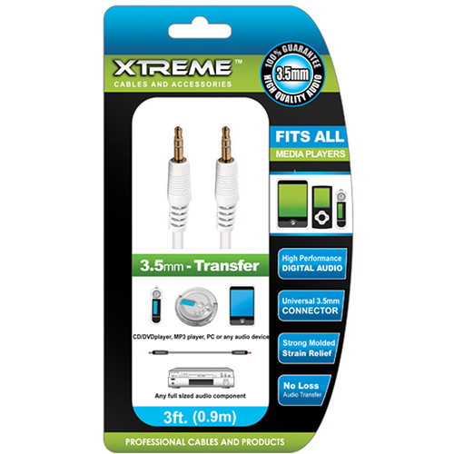 Xtreme Cables 3.5mm Mini Audio Transfer Cable (6')