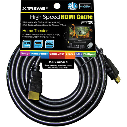 Xtreme Cables High-Speed v1.4 HDMI Cable on Hang Card - 100'
