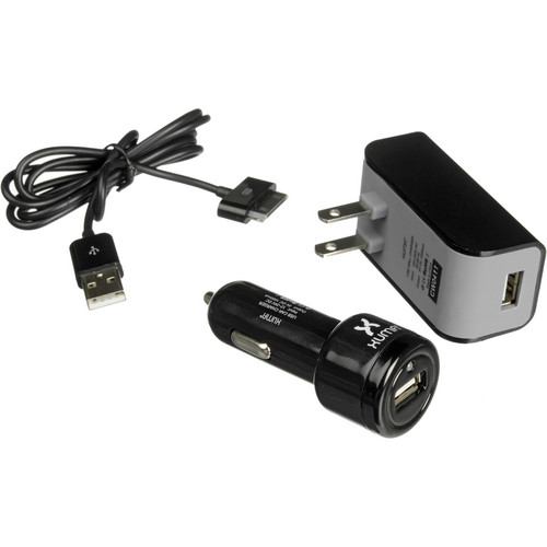 Xuma USB Wall & Car Charging Kit with 30-Pin iPod/iPhone Charge & Sync Cable
