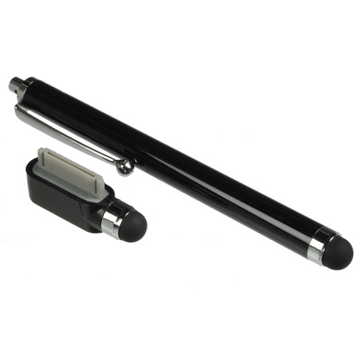 Xuma Docking Stylus Kit for iPad (Full-Size and Mini Stylus with 30-Pin Docking Connector, Black)