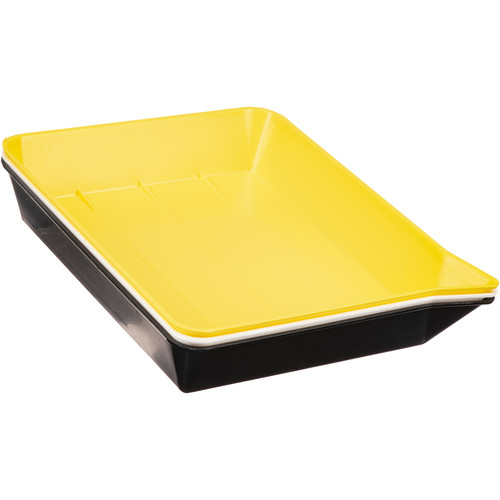 Yankee Plastic Ribbed Developing Tray 8x10" - Set of 3
