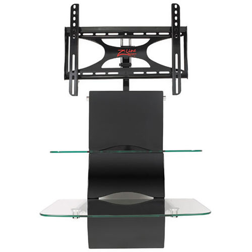 Z-Line Black Wall Furniture System with Integrated Mount