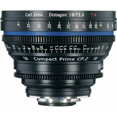 Carl Zeiss CP.2 cp2 18mm T3.6 PL動画シネマレンズ ZEISS Compact Prime Distagon 18mm/T3.6 Cinema Lens 1769-312 B&H