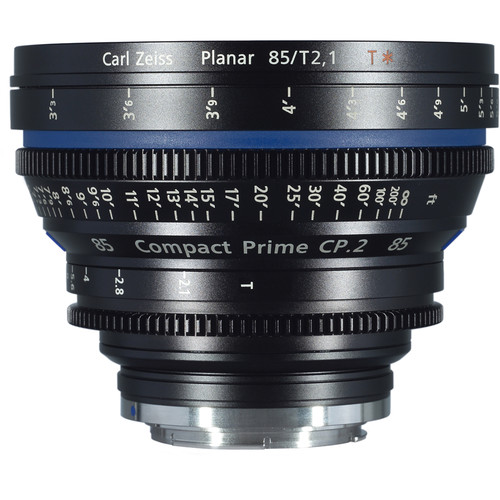 ZEISS Compact Prime CP.2 85 / T2.1 Cine Lens with Interchangeable Mount