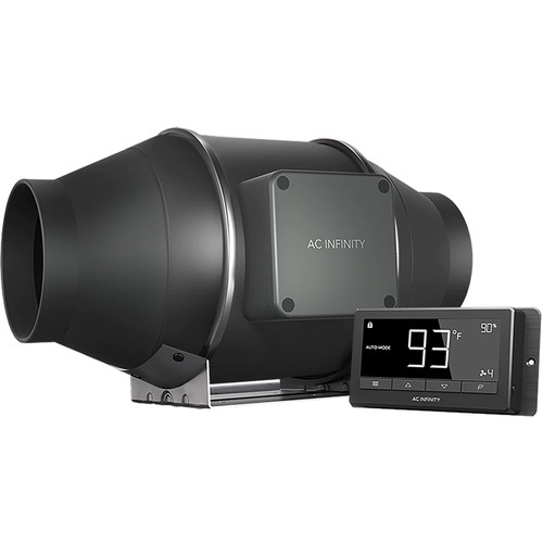 AC Infinity CLOUDLINE T4 Inline Mixed-Flow Duct Fan System (4")