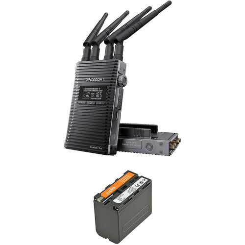 Accsoon CineEye 2 Pro Wireless Video Receiver & Jupio L-Series Battery Kit