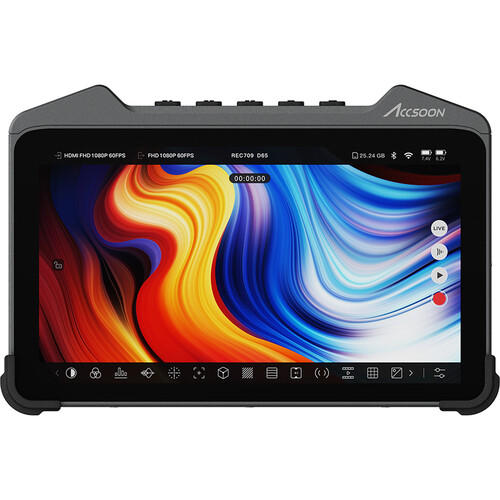 Accsoon CineView M7 Pro Monitor Wireless Da 7 Pollici 4K60 – 1000 Nit, LUT 3D, Trasmissione Dual Band 350m, Per Produzione Cinematografica E Live Streaming