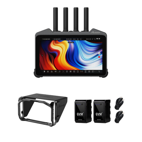 Accsoon CineView M7 Pro 7" 4K Recording Monitor Kit with Cage and 2 Batteries
