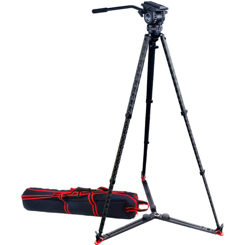 Acebil CS28 Polypod 7500 Carbon Tripod with CH2 Head, Case & Ground Spreader Kit
