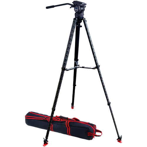 Acebil CS48 Polypod 7500 Carbon Tripod with CH4 Head, Case & Mid-Level Spreader Kit