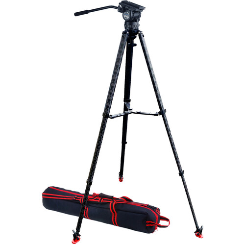 Acebil CS68 Polypod 7500 Carbon Tripod with CH6 Head, Case & Mid-Level Spreader Kit