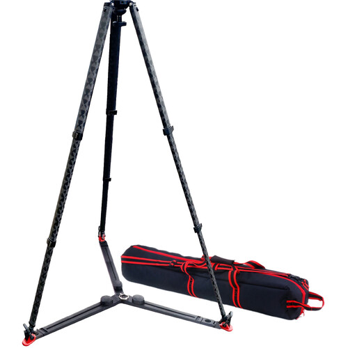 Acebil Polypod 75 Carbon Fiber Tripod with Case & Ground Spreader Kit